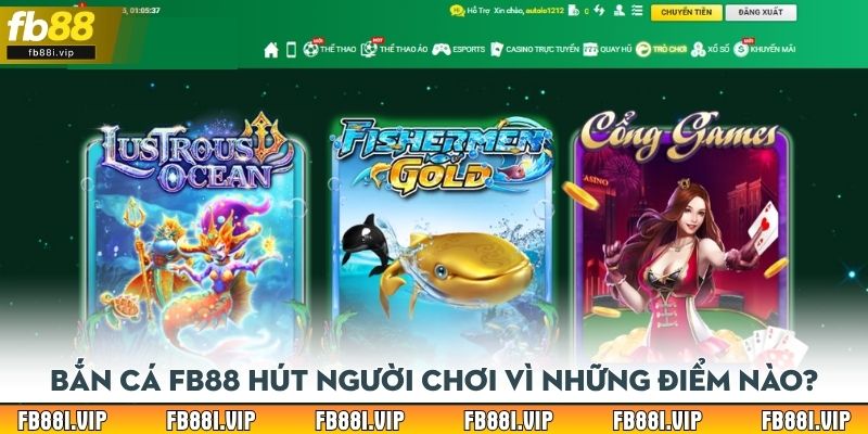 Bắn cá FB88 hút người chơi vì những điểm nào?