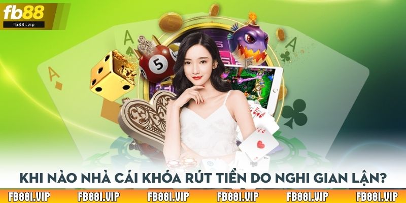 Khi nào nhà cái khóa rút tiền do nghi gian lận?